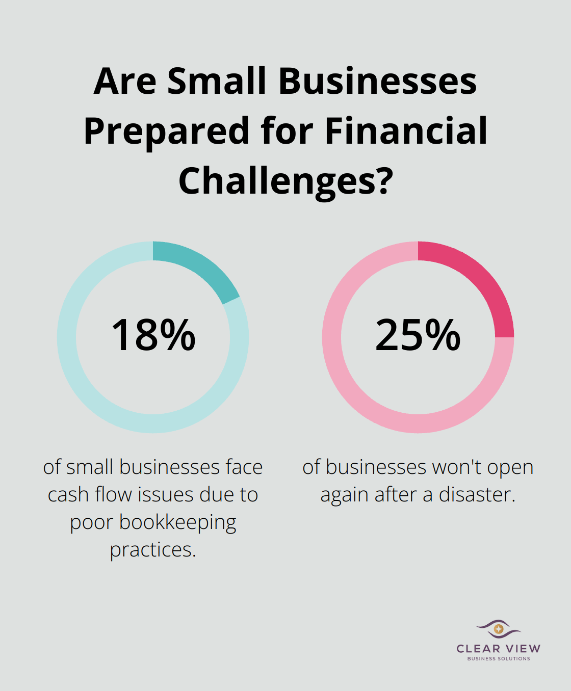 Infographic: Are Small Businesses Prepared for Financial Challenges? - bookkeeping basics quickbooks